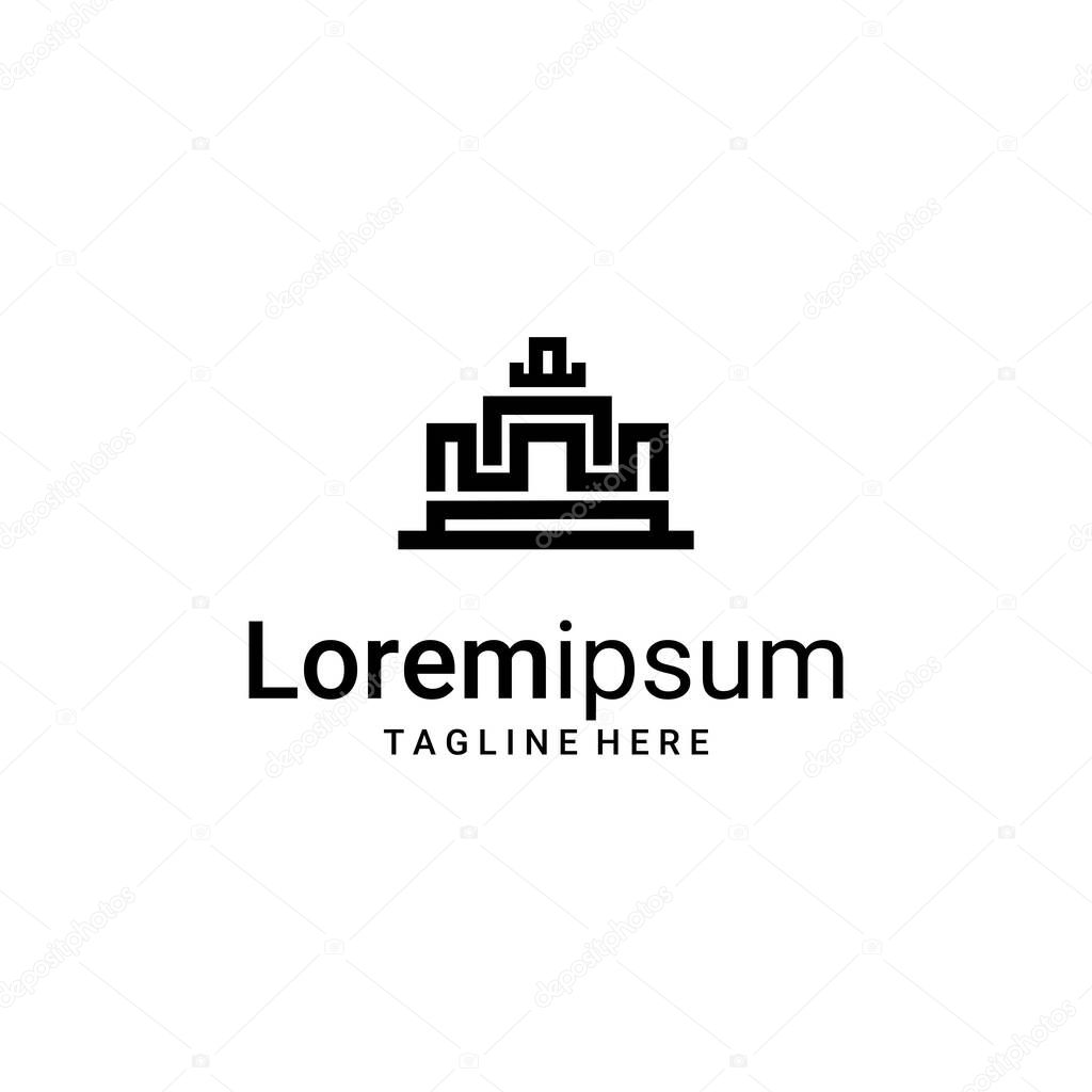 King crown vector, vector line art, business logo illustration vector, market, brand, t-shirt logo and others
