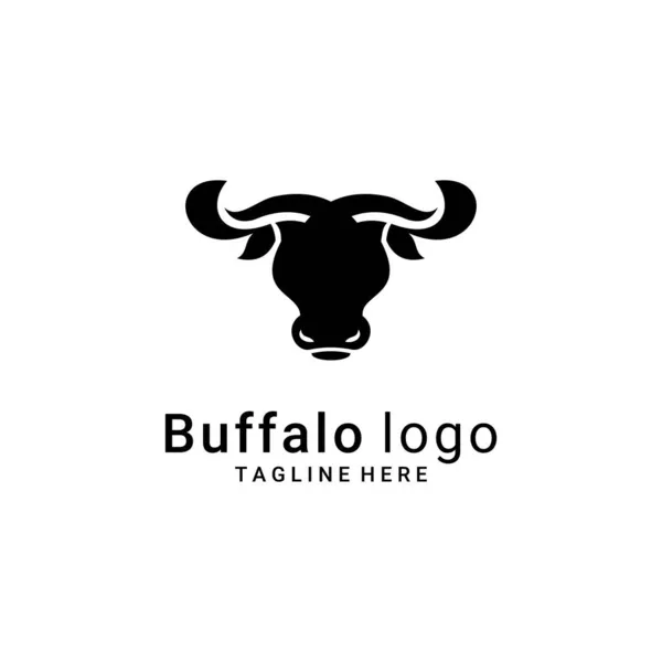 Vetor Ilustração Logotipo Cabeça Búfalo Pode Ser Usado Para Shirt —  Vetores de Stock