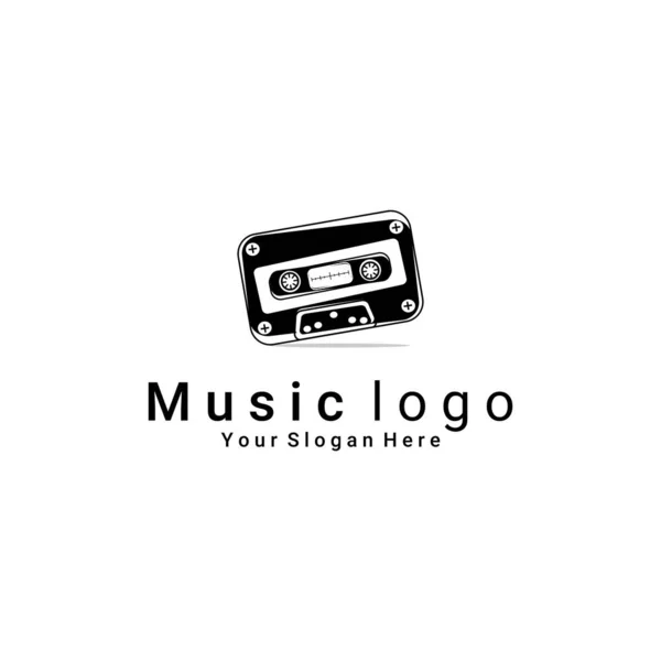 Ilustração Vetorial Logotipo Música Estúdio Música Rótulo Marca — Vetor de Stock