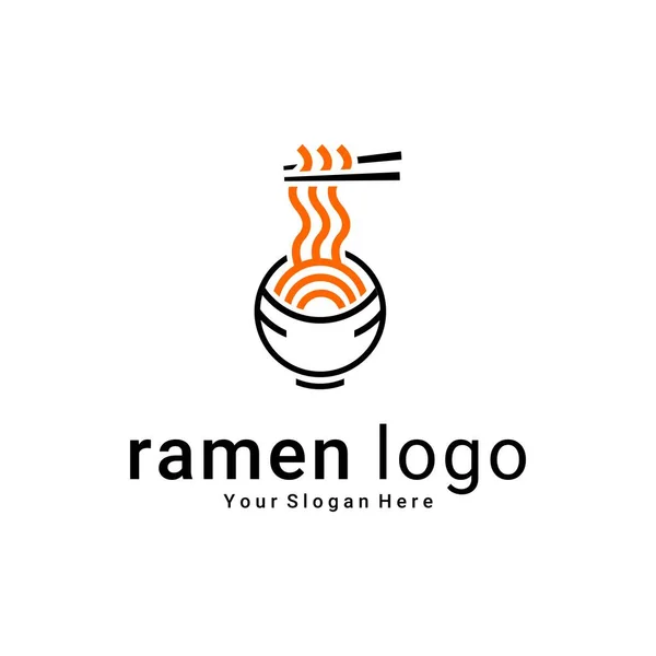 Векторная Иллюстрация Логотипа Рамена Логотипа Ресторана — стоковый вектор