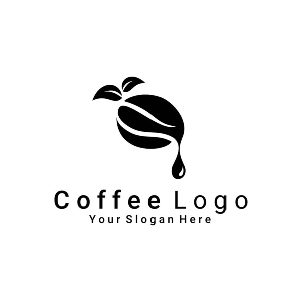 Kávový Logo Vektor Kavárna Restaurace Logo Značka Štítek — Stockový vektor