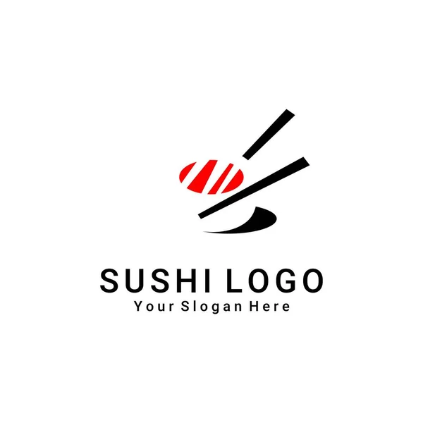 Вектор Логотипа Суши Логотип Кафе Ресторана Бренд Лейбл — стоковый вектор