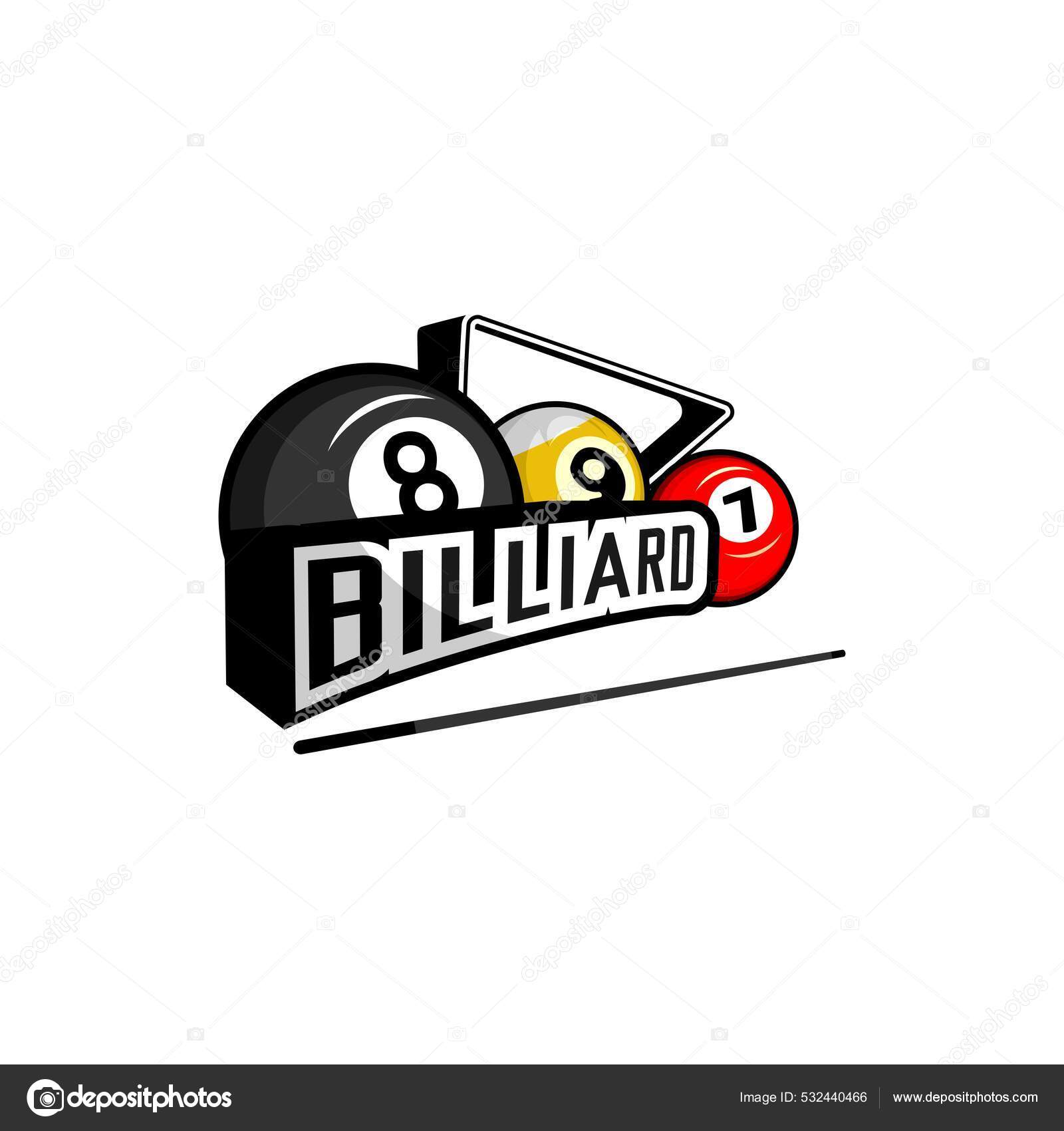 Vektor Logo Billiard Bisa Digunakan Untuk Logo Team Templet Cafe Stock ...