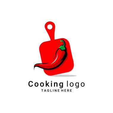 Logo, restoran ve kafe logosunun vektör çizimi