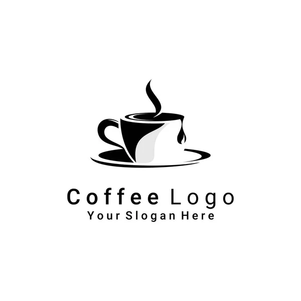 Café Logotipo Vetor Café Restaurante Logotipo Marca Rótulo —  Vetores de Stock