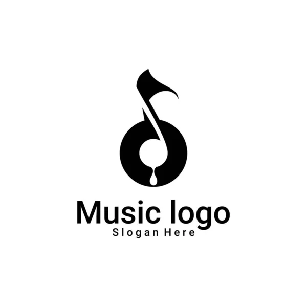 Illustration Vectorielle Logo Musical Studio Musique Label Marque — Image vectorielle