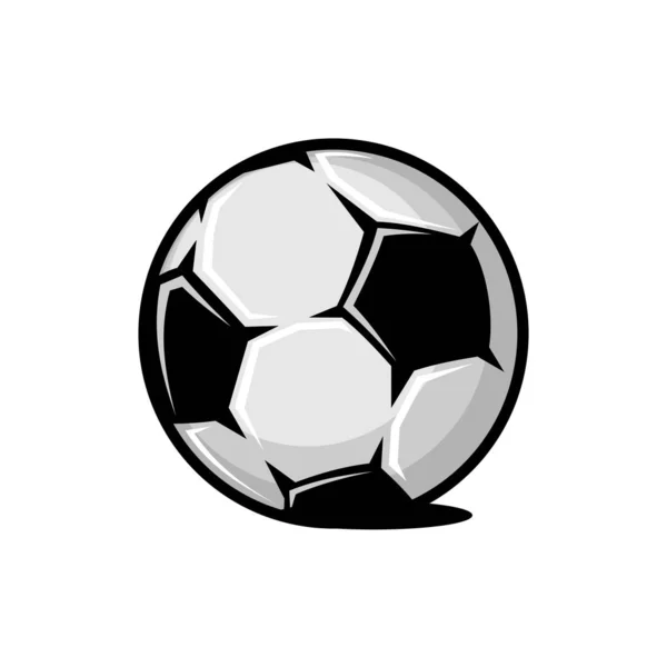 Vettore Illustrazione Logo Della Squadra Calcio Vettore Palla — Vettoriale Stock