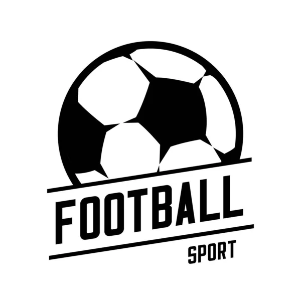 Futbol Kulübü Logosu Illüstrasyon Vektörü Top Vektörü — Stok Vektör