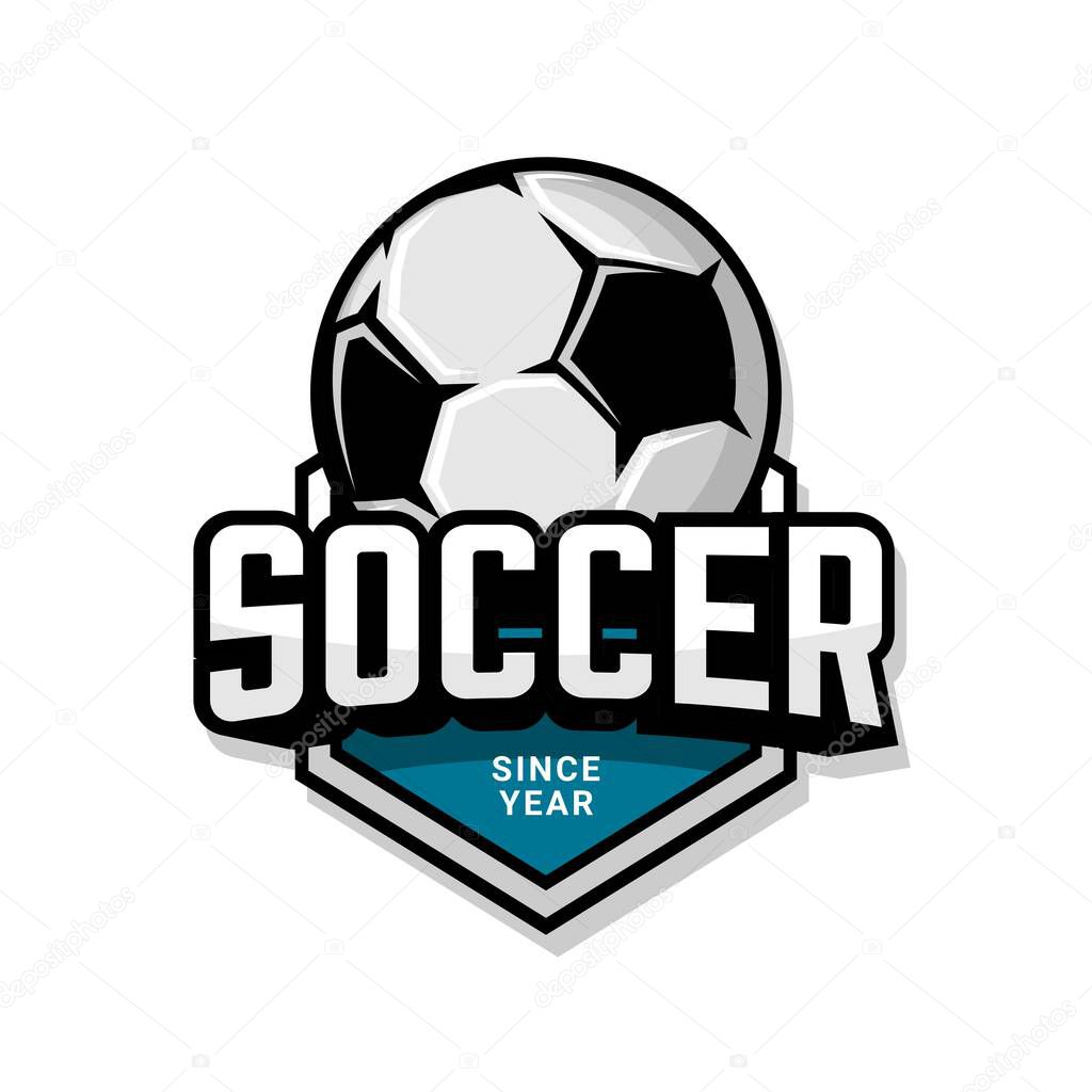 football club logo illustration vector, ball vector