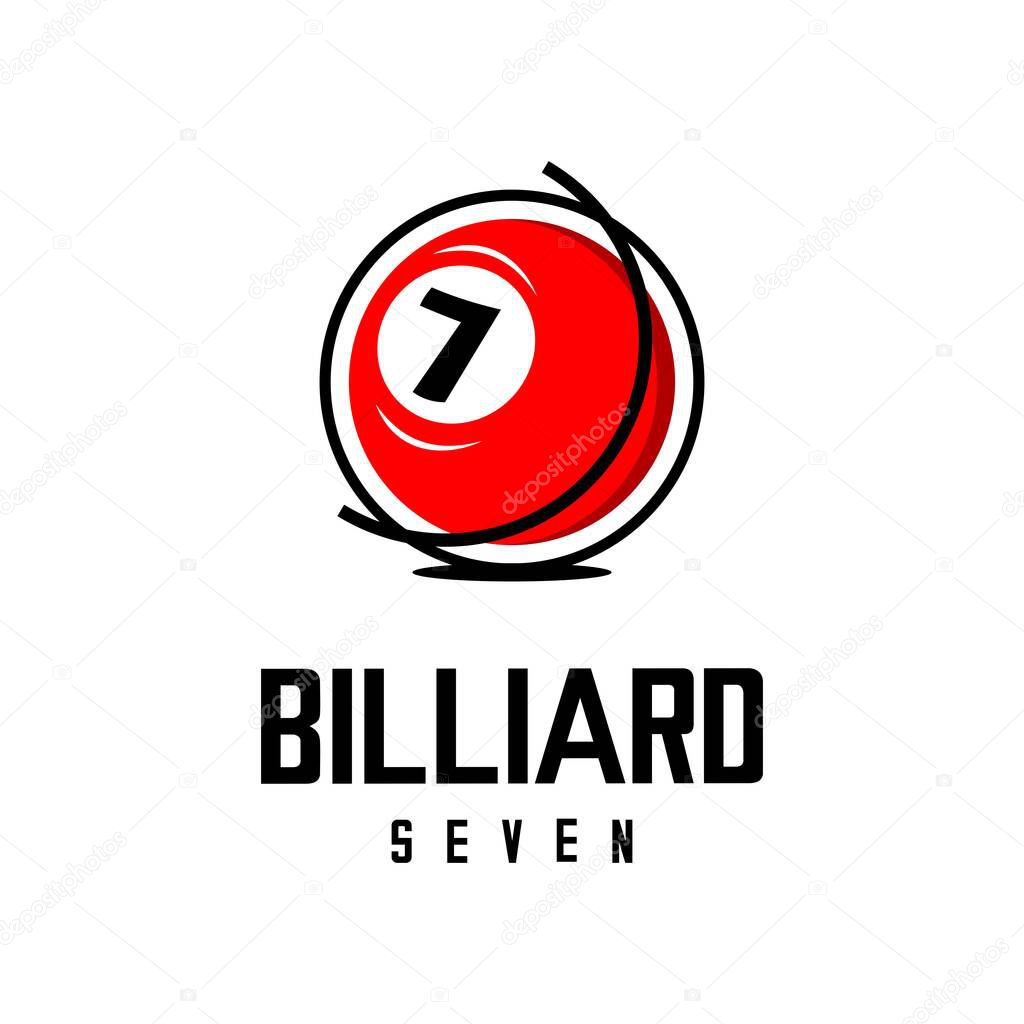 Billiard sport design vector on white background