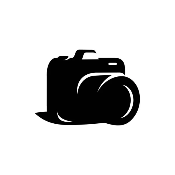 Σχεδιασμός Διανυσματικής Κάμερας Λευκό Φόντο Εικονίδιο Φωτογραφίας — Διανυσματικό Αρχείο