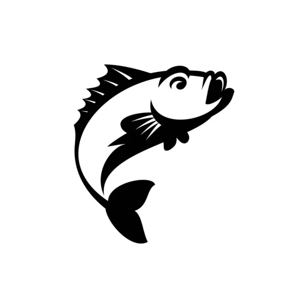 Vector Illustration Sea Fish Fishing Icon — Stock Vector
