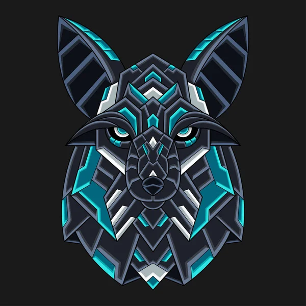 Soyut Renkli Süslü Doodle Zentangle Sanat Çakalı Çizgi Roman Kavram Vektörü. Logo, Duvar Kağıdı, Banner, Arkaplan, Kart, Kitap İllüstrasyonu, Tişört Tasarımı, Etiket, Kapak, vb.