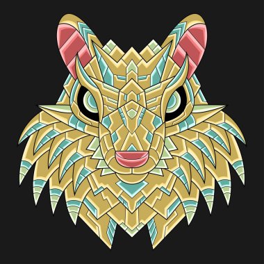 Soyut Renkli Süslü Doodle Zentangle Sanat Sincap Çizgi Çizgi Film Kavram Vektörü. Logo, Duvar Kağıdı, Banner, Arkaplan, Kart, Kitap İllüstrasyonu, Tişört Tasarımı, Etiket, Kapak, vb.