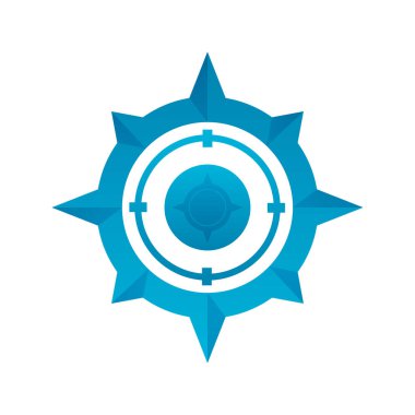 pusula logo tasarım şablon simgesi