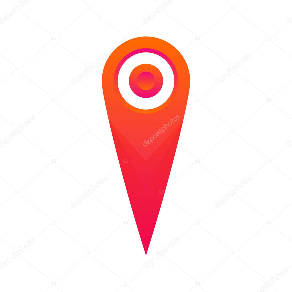 Location logo element design template icon
