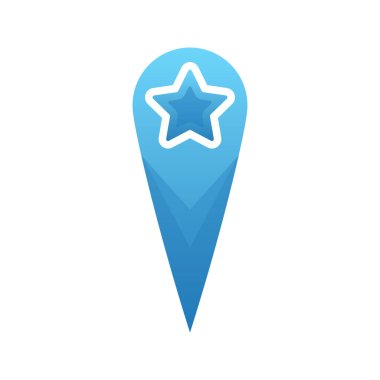 yıldız konumu logo element tasarım şablonu simgesi