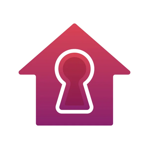 Home Schlüssel Logo Element Design Vorlage Symbol — Stockvektor