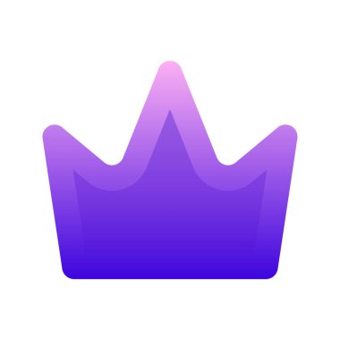 taç gradyan logo tasarım şablonu simgesi