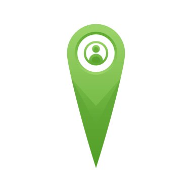 konum profili gradyan logo tasarımı modern şablon simgesi