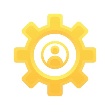 dişli profil gradyan logo tasarımı modern şablon simgesi