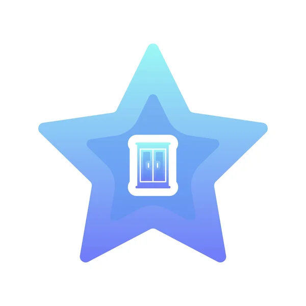 Star Furniture Gradient Logo Design Modern Template Icon — ストックベクタ