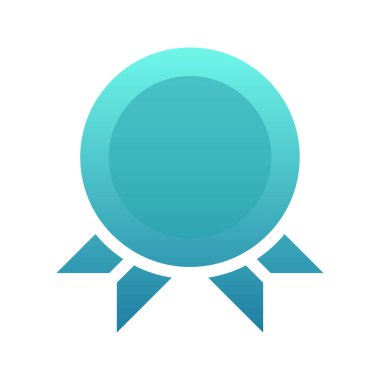 Madalya gradyan logo tasarımı modern şablon simgesi