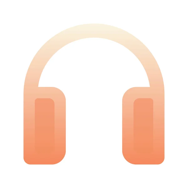 Headphone Gradient Logo Design Template Icon — Image vectorielle