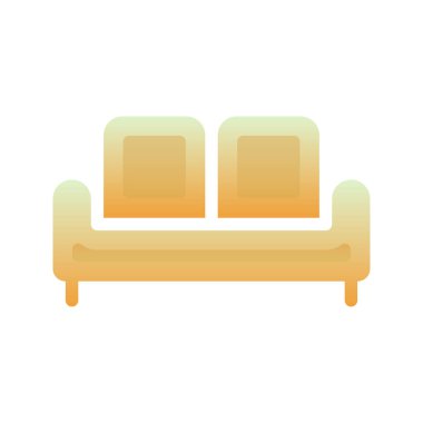 kanepe logosu gradyan tasarım şablonu simgesi