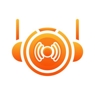 canlı astronot logosu gradyan tasarım şablonu simgesi