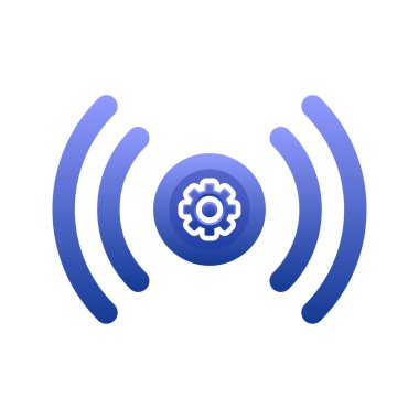 canlı vites logosu gradyan tasarım şablonu simgesi