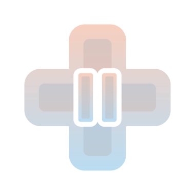 Tıbbi logo gradyan dizayn şablonu simgesini duraklat