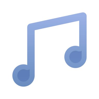 müzik logosu gradyan tasarım şablonu simgesi