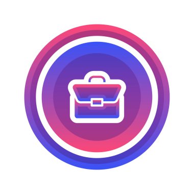 bavul bozuk para logosu gradyan tasarım şablonu simge elementi