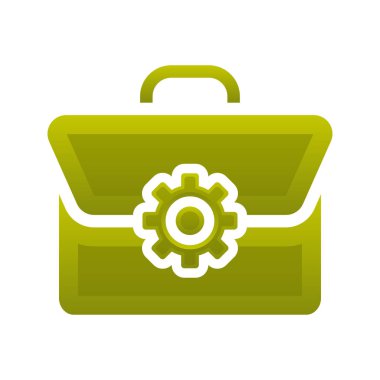 bavul vites logosu gradyan tasarım şablonu simge elementi