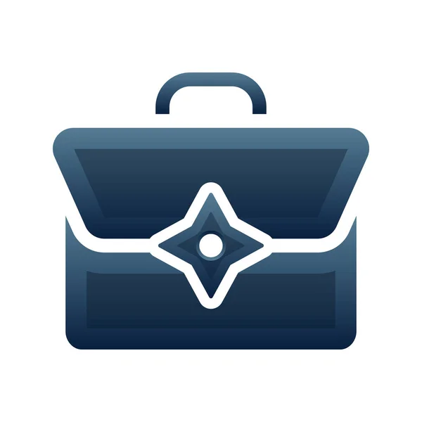 Suitcase Shuriken Logo Gradient Design Template Icon Element — Stock Vector