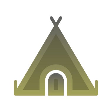 çadır logosu gradyan tasarım şablon simgesi ögesi