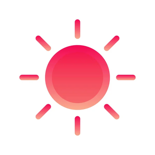 Sun Logo Gradient Design Template Icon Element — Stockvektor