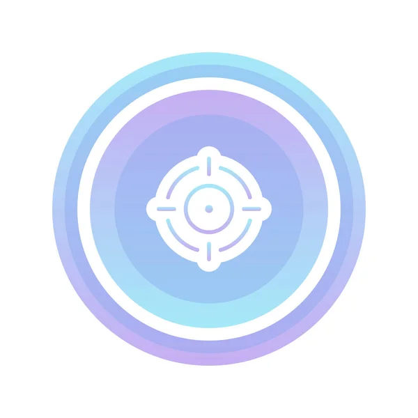 Target Coin Logo Gradient Design Template Icon Element — 图库矢量图片