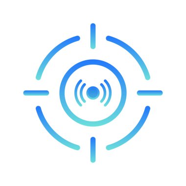 target live logo gradient design template icon element