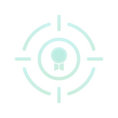 target medal logo gradient design template icon element