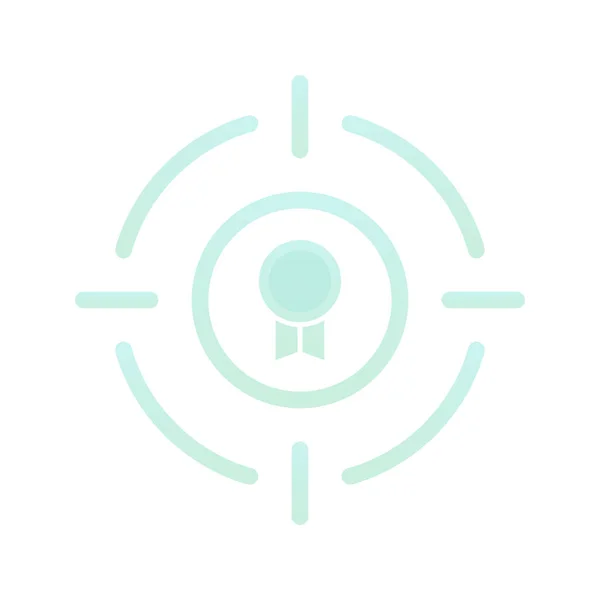 Target Medal Logo Gradient Design Template Icon Element —  Vetores de Stock