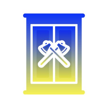 Balta mobilya logosu gradyan tasarım şablonu simge elementi