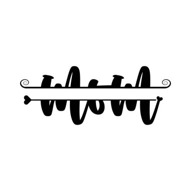 Anne Split Monogram Çerçeve Tasarımı: 124; Anneler Günü Hediyesi Fikri: 124; Aile Ayrılması Monogramı