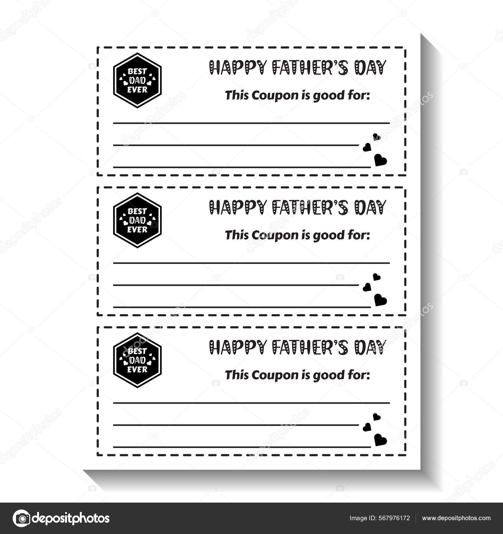 Gift Certificate for Father's Day