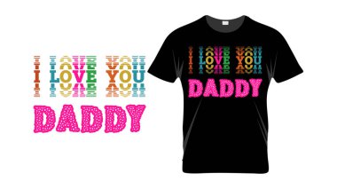 Baba Tipografisi, Babalar Günü için Tişört Tasarımı. Babama bir hediye. Moda Alıntı Babalar Günü Tasarım Şablonu