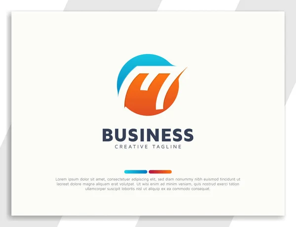 Moderne Buchstaben Business Logo Design — Stockvektor