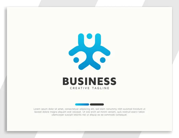 Takım çalışması insanları topluluğu veya birlik logosu tasarımı