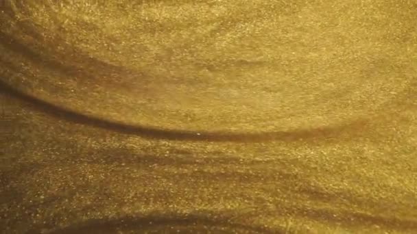 Fundo líquido dourado.luz ensolarado gradient.abstract amarelo onda líquida de ouro — Vídeo de Stock