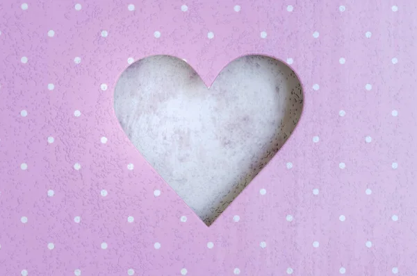 Boyutlu Illüstrasyon Delik Kalp Şeklinde Bir Arka Plan Sevgililer Günün — Stok fotoğraf
